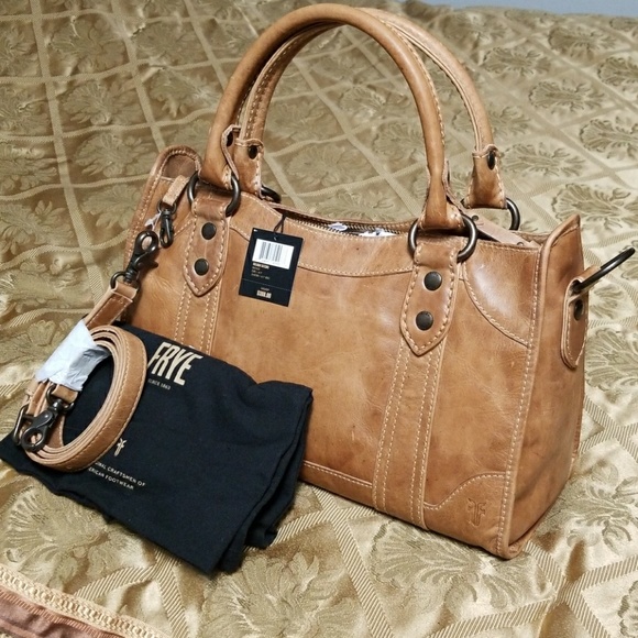 frye melissa satchel beige